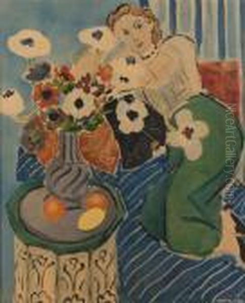 Female On Couch Oil Painting by Henri Matisse