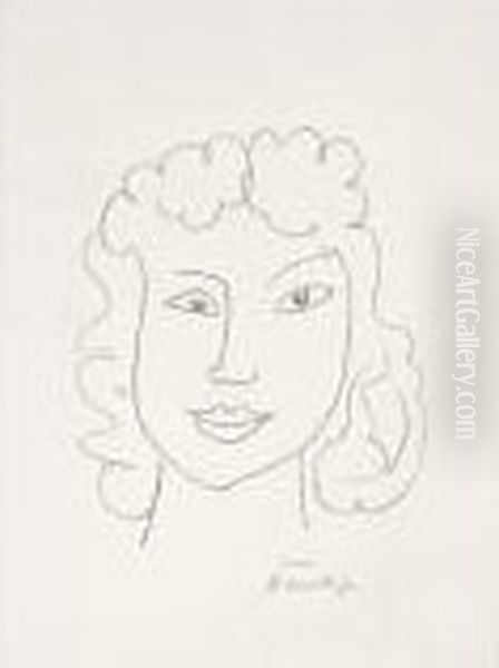 Tete De Femme Oil Painting by Henri Matisse