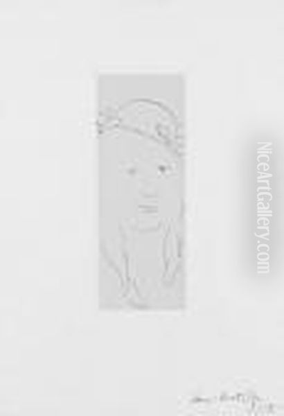 Loulou Au Chapeau Fleuri Oil Painting by Henri Matisse