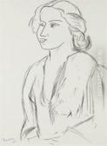 Portrait De Femme En Buste Oil Painting by Henri Matisse