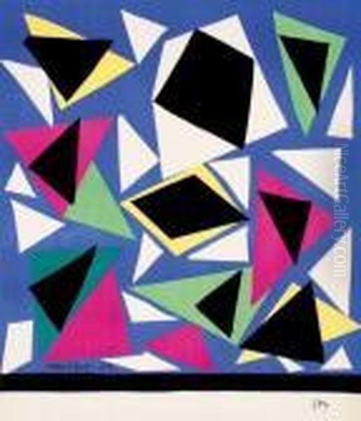 Affiches D'expositions Realisees Depuis 25 Ans Par L'imprimerie Mourlot... Galerie Kleber Oil Painting by Henri Matisse