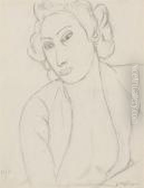 Portrait De Femme Oil Painting by Henri Matisse