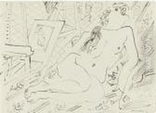 Femme Nue Allongee Oil Painting by Henri Matisse