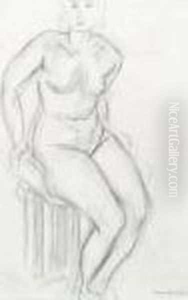 Femme Nu Assise. Oil Painting by Henri Matisse