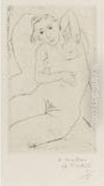 Nu Assis - Les Yeux Noirs Oil Painting by Henri Matisse