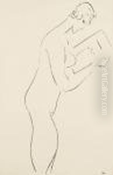 Nu De Profil Oil Painting by Henri Matisse