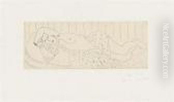 Nu Couche, Drape Dans Une Etoffe Fleurie Oil Painting by Henri Matisse