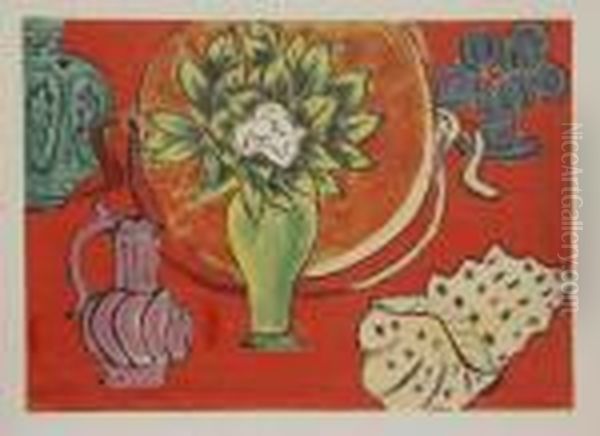 Vase Of Flowers Oil Painting by Henri Matisse