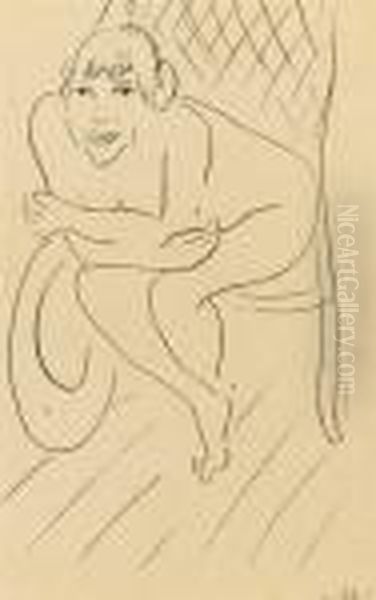 Nu Au Rocking Chair Oil Painting by Henri Matisse