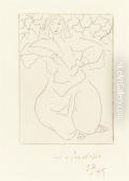 Orientale Assise, Voile Sur La Tete Oil Painting by Henri Matisse