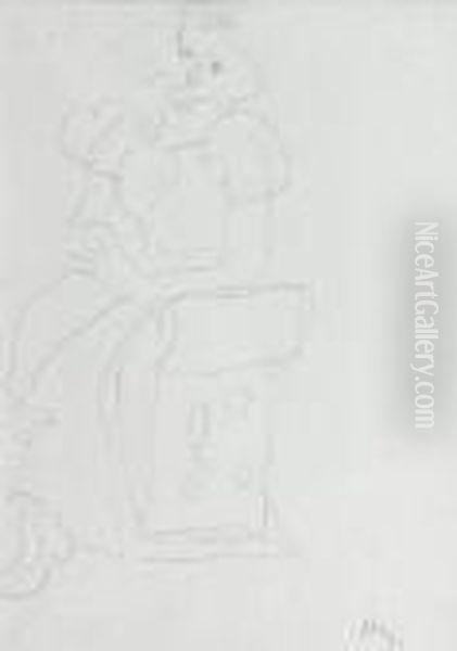 Femme Accoudee Oil Painting by Henri Matisse