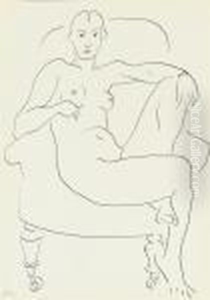 Femme Nue Assise Dans Un Fauteuil Oil Painting by Henri Matisse