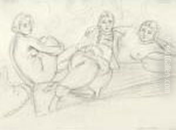 Trois Odalisques Oil Painting by Henri Matisse