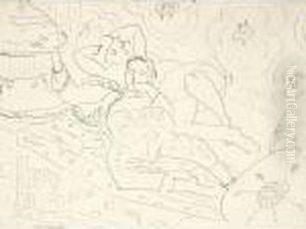 Deux Femmes Couchees Oil Painting by Henri Matisse