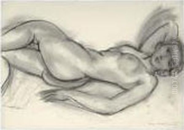 Etude Pour 'nu Rose' Oil Painting by Henri Matisse