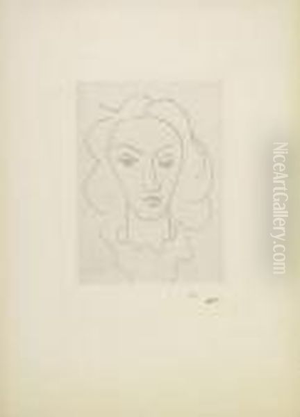 Jeune Femme Avec Un Plastron De Lingerie Oil Painting by Henri Matisse