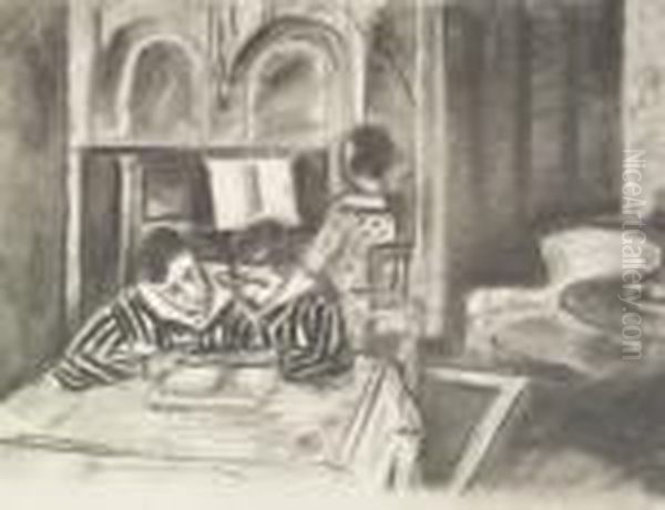 Scene D'interieur Oil Painting by Henri Matisse