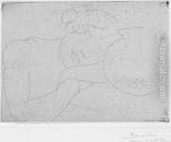 Jeune Femme Dormant Pres D'un Bocal. Oil Painting by Henri Matisse