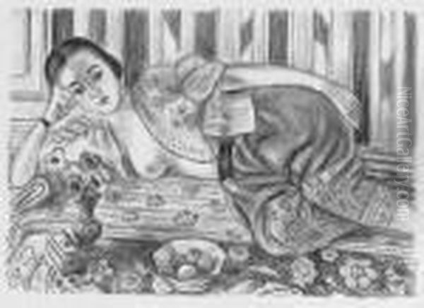 Odalisque A La Culotte De Satin Rouge. Oil Painting by Henri Matisse