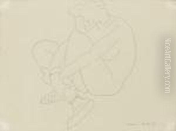 Nu Assis Oil Painting by Henri Matisse