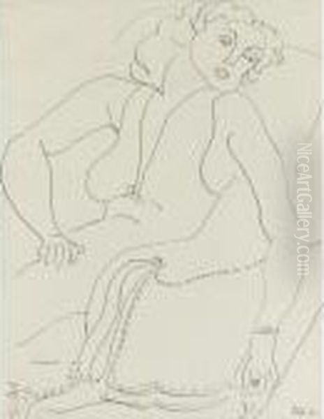 Femme Assise Oil Painting by Henri Matisse