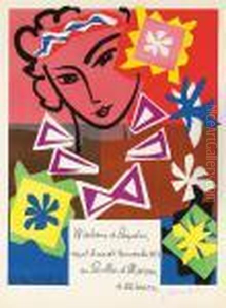 Madame De Pompadour Recoit Le Mardi 20 Novembre 1951 Au Pavillon Demarsan A 22 Heures Oil Painting by Henri Matisse