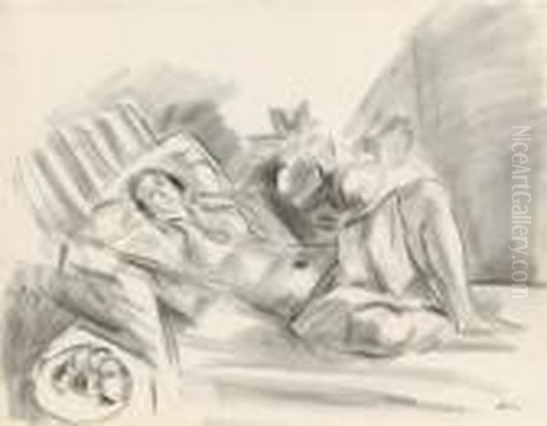 Odalisque Aux Magnolias Oil Painting by Henri Matisse