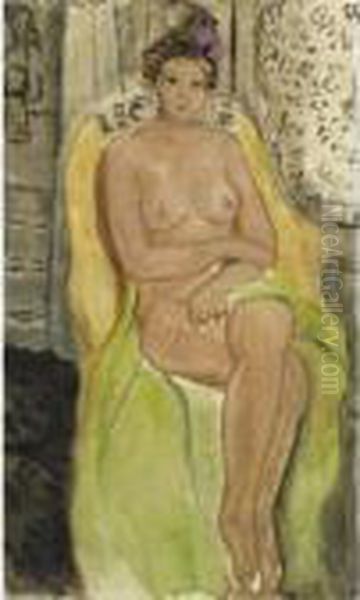 Nu Au Fauteuil, Jambes Croisees Oil Painting by Henri Matisse