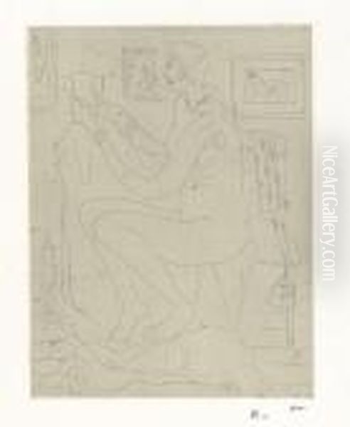 Nu De Profil, La Lecture Oil Painting by Henri Matisse