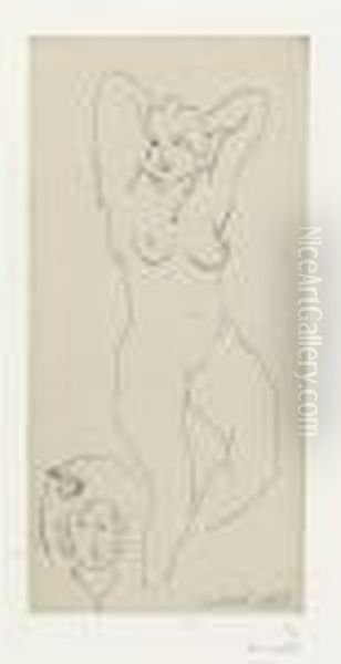 Nu. Epoque Du 'chapeau Jaune' Oil Painting by Henri Matisse