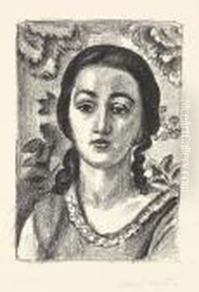 Jeune Fille Aux Boucles Brunes Oil Painting by Henri Matisse