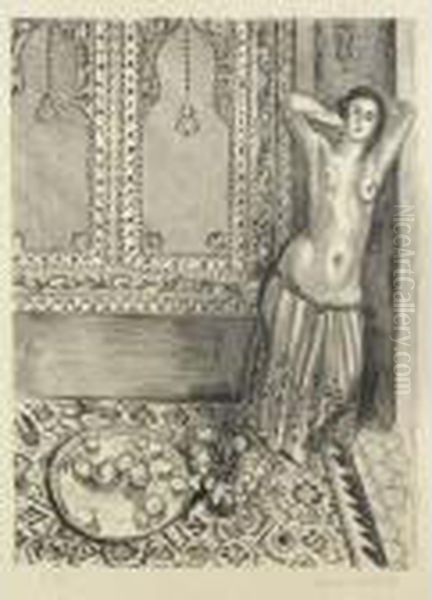 Odalisque Debout Au Plateau De Fruits Oil Painting by Henri Matisse