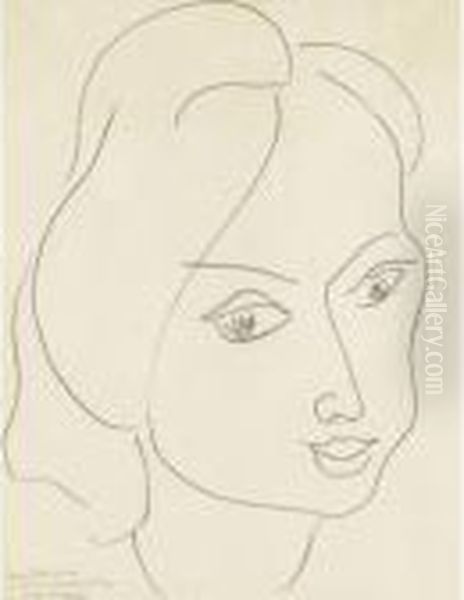 Portrait De Lydia Delectorskaya Oil Painting by Henri Matisse