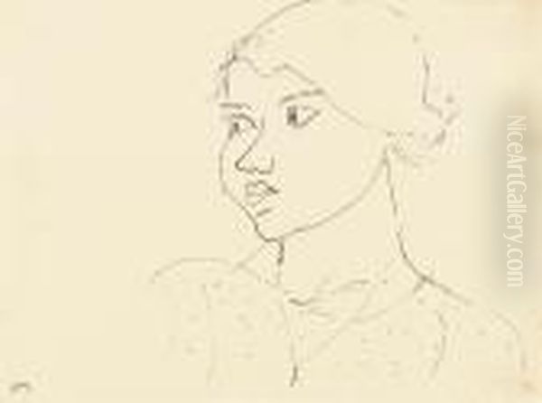 Fille Avec Chaine Et Croix Oil Painting by Henri Matisse