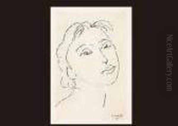 Woman Facing Right Oil Painting by Henri Matisse