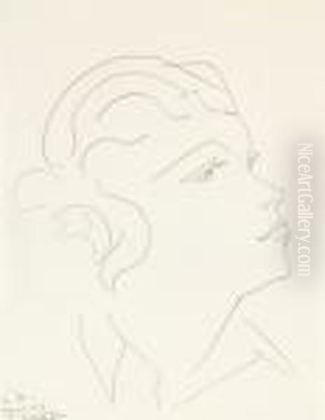 Tete L.r. Oil Painting by Henri Matisse