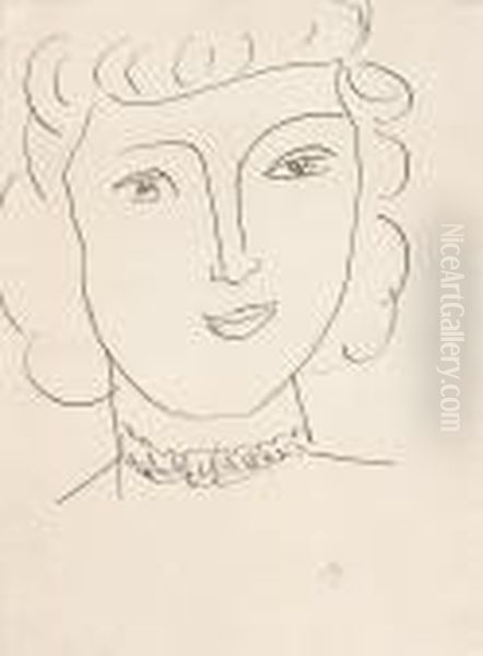 Tete De Jeune Fille Oil Painting by Henri Matisse