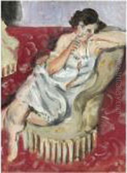 Nu Au Fauteuil Oil Painting by Henri Matisse