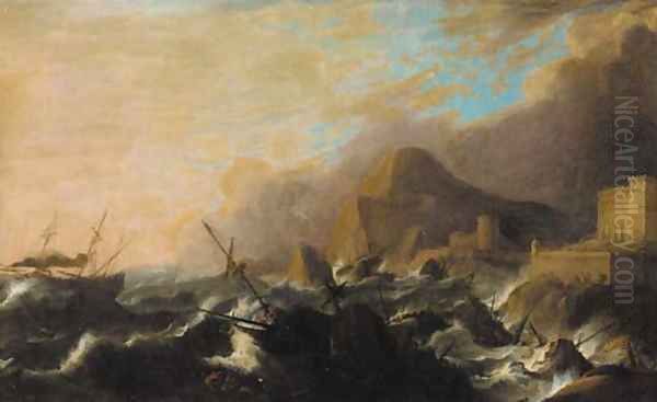 The maelstrom Oil Painting by Bonaventura, the Elder Peeters