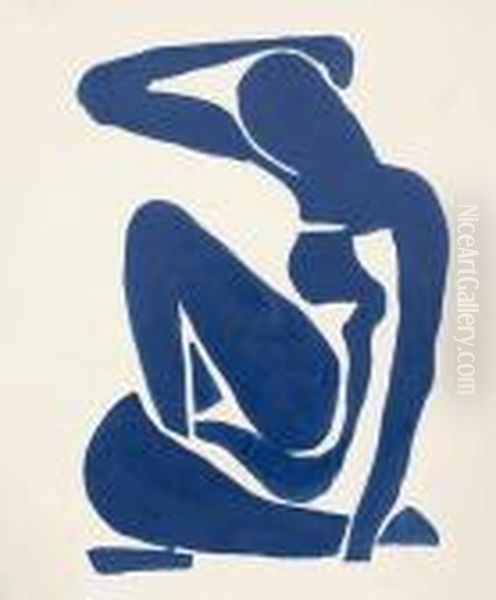 Blue Nude Ii Oil Painting by Henri Matisse