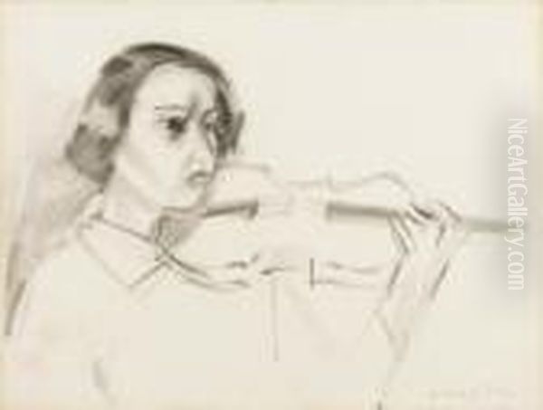 La Violoniste Oil Painting by Henri Matisse