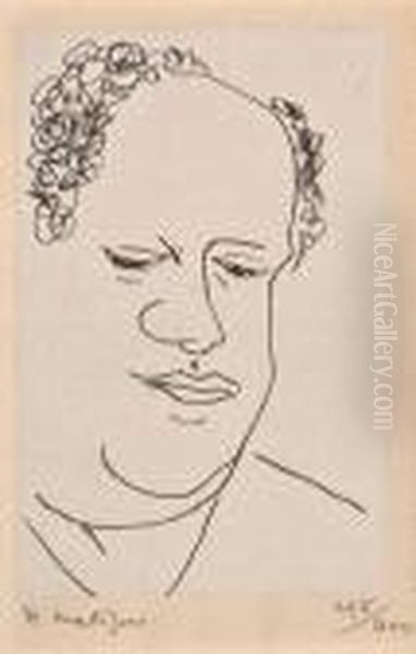 Portrait De Rene Lerich Oil Painting by Henri Matisse