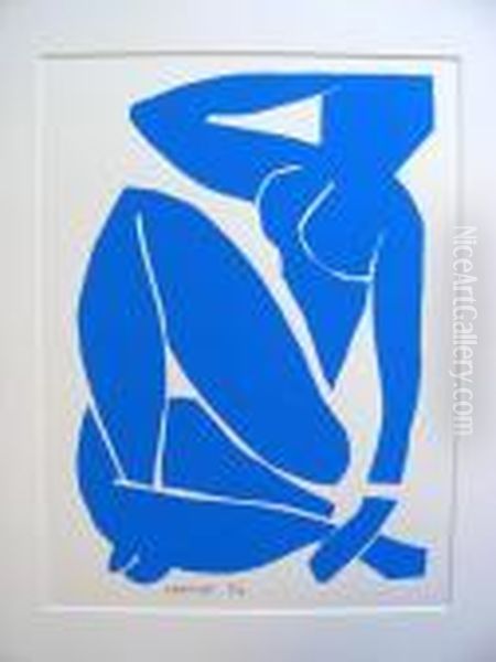 Nude Bleu Oil Painting by Henri Matisse