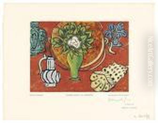 Nature Morte Au Magnolia. Oil Painting by Henri Matisse