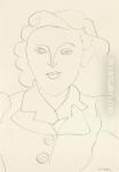 Buste De Femme Oil Painting by Henri Matisse