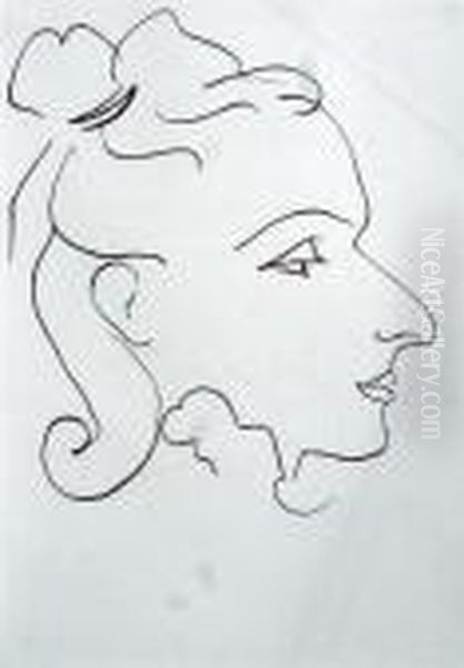Head Of A Woman Oil Painting by Henri Matisse