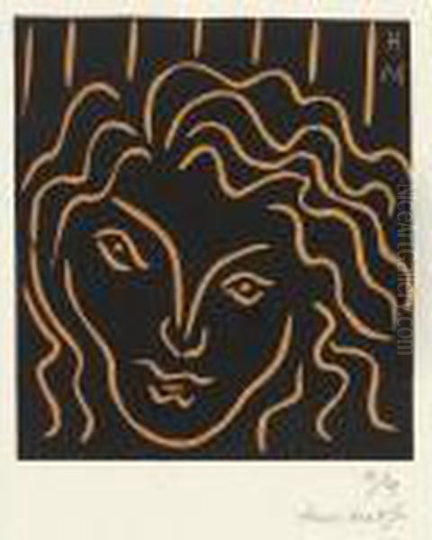 Tete De Femme Au Mascaron Oil Painting by Henri Matisse