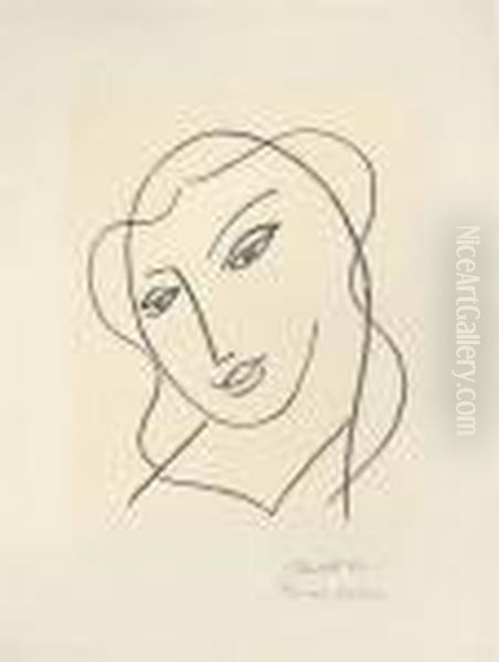 Tete Voilee' Oil Painting by Henri Matisse