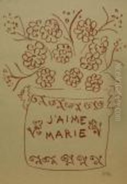 J'aime Marie, Florilege Des Amours De Ronsard Oil Painting by Henri Matisse