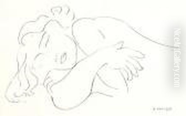 Femme Couchee Oil Painting by Henri Matisse